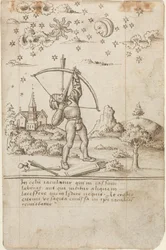 Vous tirez sur le ciel [fol. 9 recto], vers 1512-1515 (plume et encre)