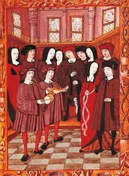 Jeune couple écoutant des musiciens, image d