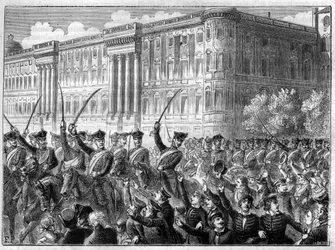 Événements de la guerre de la Quatrième Coalition 1806 - 1807 - Enthousiasme guerrier à Berlin - Quatrième Coalition - Grande agitation à Berlin - Cri de guerre contre la France - dans "Histoire de l