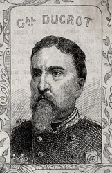 portrait du général français Auguste-Alexandre Ducrot - 1870-71 (gravure)