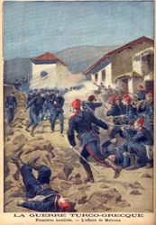 La guerre gréco-turque de 1897 (la guerre des Trente Jours) - Une des premières batailles en Thessalie