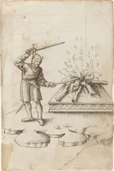 "Ne pas attiser le feu avec une épée" [fol. 20 recto]