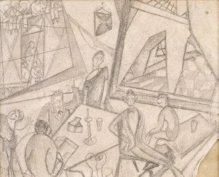 Frida et ses contemporains, vers 1925 (crayon sur papier)