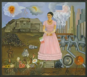 Autoportrait à la frontière entre le Mexique et les États-Unis