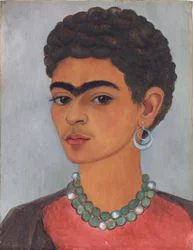 Autoportrait aux cheveux bouclés