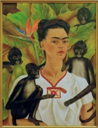 Autoportrait avec des singes