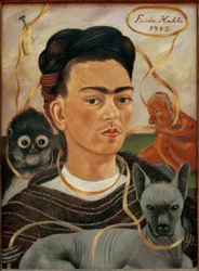 Autoportrait avec des petits singes