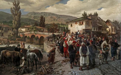 À la passerelle latine à Sarajevo