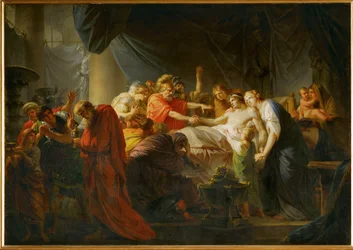 La mort de Germanicus (huile sur toile)