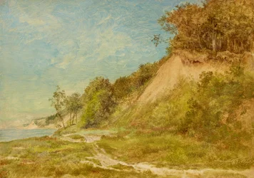 Plage de dunes sur la mer Baltique