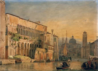 Grand Canal avec le Palazzo Fondaco dei Turchi