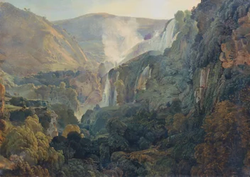 La cascade de Terni, vers 1834 (huile sur toile)