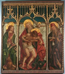Sainte Trinité entre les saints Marc et Antoine l