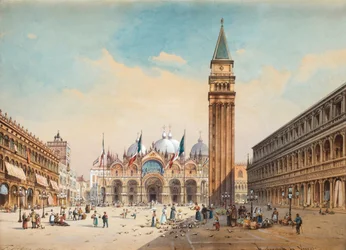 Piazza di San Marco, Venise par Friedrich Perlberg