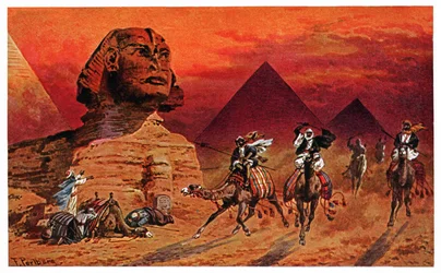 Sphinx de Gizeh, vers 1900