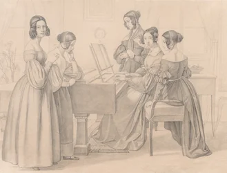 Musicale chez les Preller, 1838