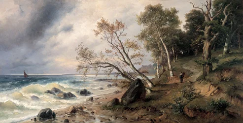 Côte de la mer Baltique sur l