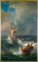 Ulysse et Leucothée (huile sur toile)