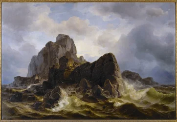 Rocher parmi les briseurs de grève (peinture)