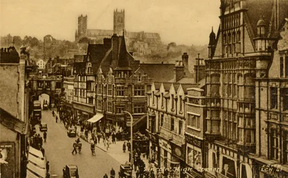 Rue principale de Lincoln, fin 19e-début 20e siècle