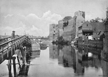 Château et pont de Newark, c. 1896