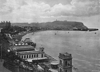 Scarborough : La baie sud et le spa, vers 1896