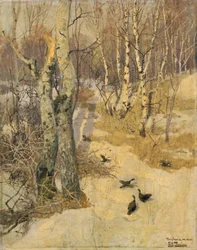 Bois couverts de neige, 19e siècle
