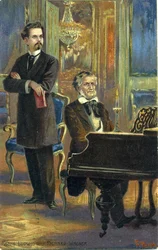Wagner et le roi Louis II, vers 1900