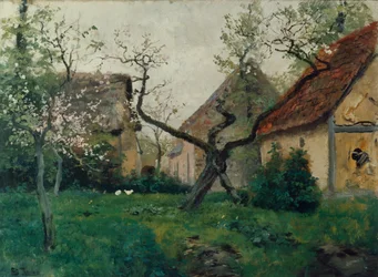 Pommier en fleurs