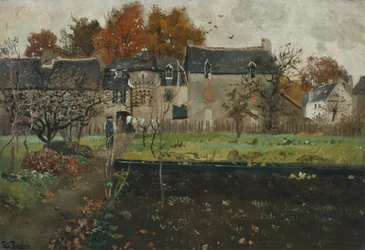 Ferme française, vers 1900 (peinture)