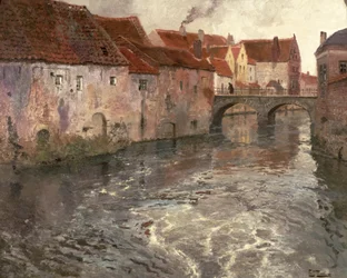 Le pont à Anvers (ou Oudenard), 1902