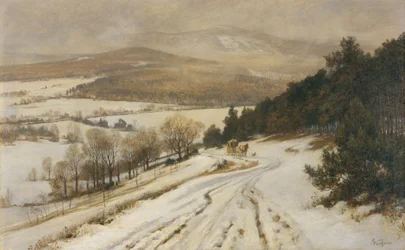 Montagnes du Taunus en hiver, avant 1900