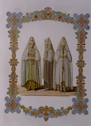 Costumes de jeunes filles de Torjok De la série Vêtements de l