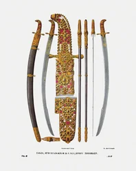 Le sabre du Grand Prince Vladimir II Monomakh de Kiev, années 1840