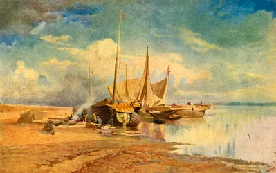 Barges sur la Volga