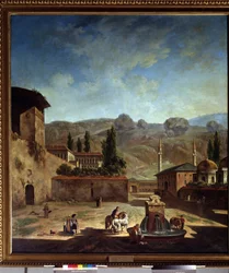 Vue de la ville de Bakhchisaray (Peinture de Fyodor Yakovlevich Alexeev)