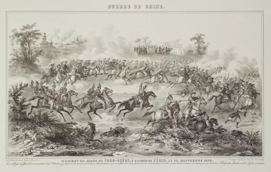 La bataille de Chang-Kia-Onang, avant Tong-Cheou, 18 septembre 1860, de La Guerre en Chine, 1862