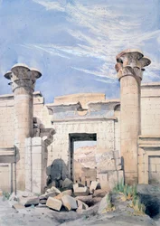 Entrée du Temple de Ramsès III, Égypte