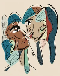 Baiser abstrait d