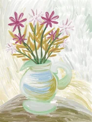 Nature morte florale éclatante