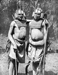 Deux sorciers, Tanganyika Tanzanie, Afrique, 1936