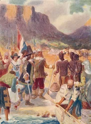 Le débarquement de Van Riebeck, 1909