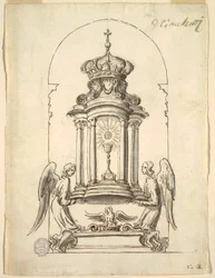 Conception pour une porte de tabernacle à exécuter en bronze