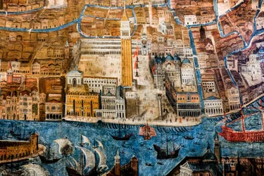Vue aérienne de la ville de Venise