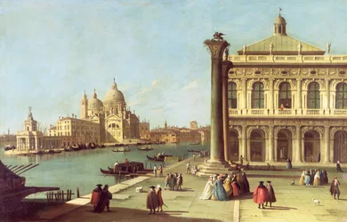 Entrée du Grand Canal, Venise, avec la Piazzetta et l