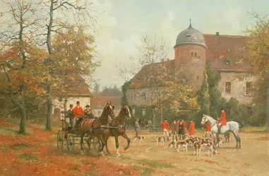 Arrivée pour la chasse, XIXe siècle