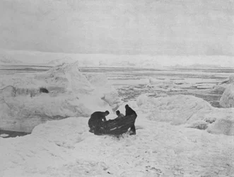 Lancement du landau, vers 1911, 1913