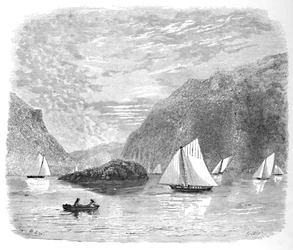 Entrée des Highlands près de Newburgh, 1883