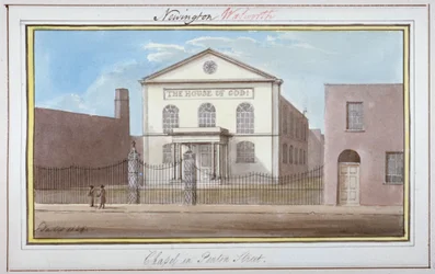 Vue de la chapelle de Penton Street, Southwark, Londres