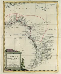 Guinée orientale contenant les Royaumes de Loango, Congo, Angola et Benguela, gravure de G. Zuliani tirée du Tome IV du "Nouvel Atlas" publié à Venise en 1784 par Antonio Zatta, Collection Privée